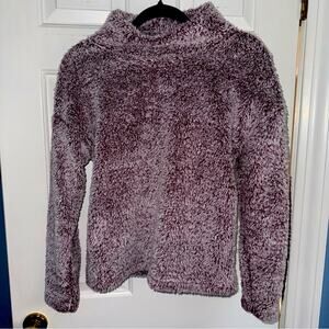 32 Degrees Women's Small (4-6) purple SOFT SHERPA PULLOVER